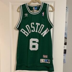 Bill Russell Adidas Green Boston Celtics Jersey